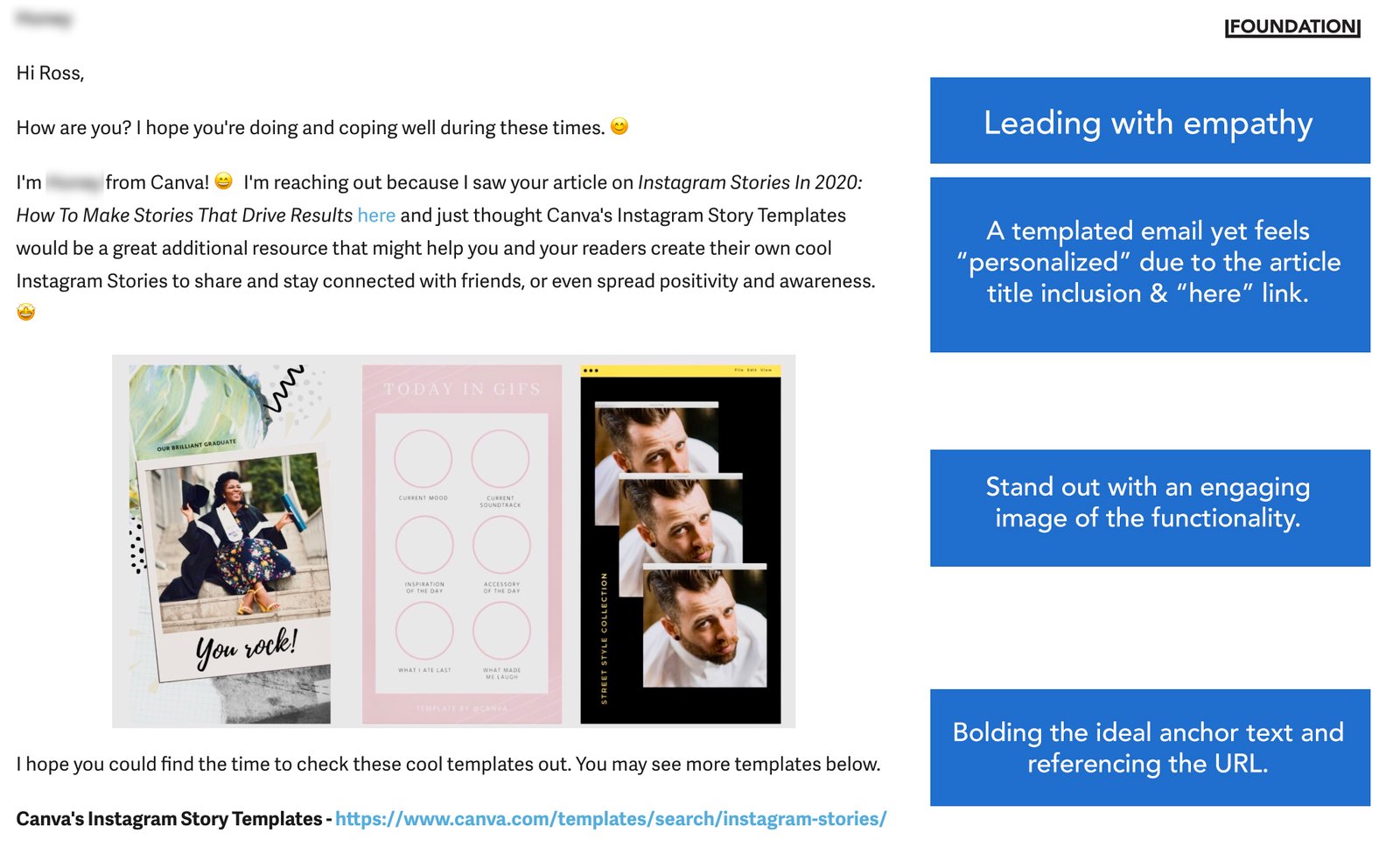 Canva's SEO backlink strategy and how you may 'steal' artfully (Source: Foundationinc)